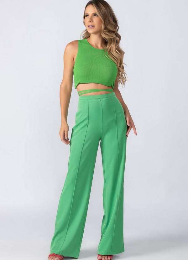 Lamis Saia Pantalona Lamis Calca Saia Pantalona Em Linho Vermelho