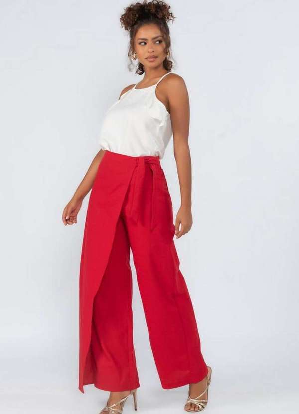 Calça Pantalona Saia E CalÃ§a Calça Branca CalÃ§a Pantalona