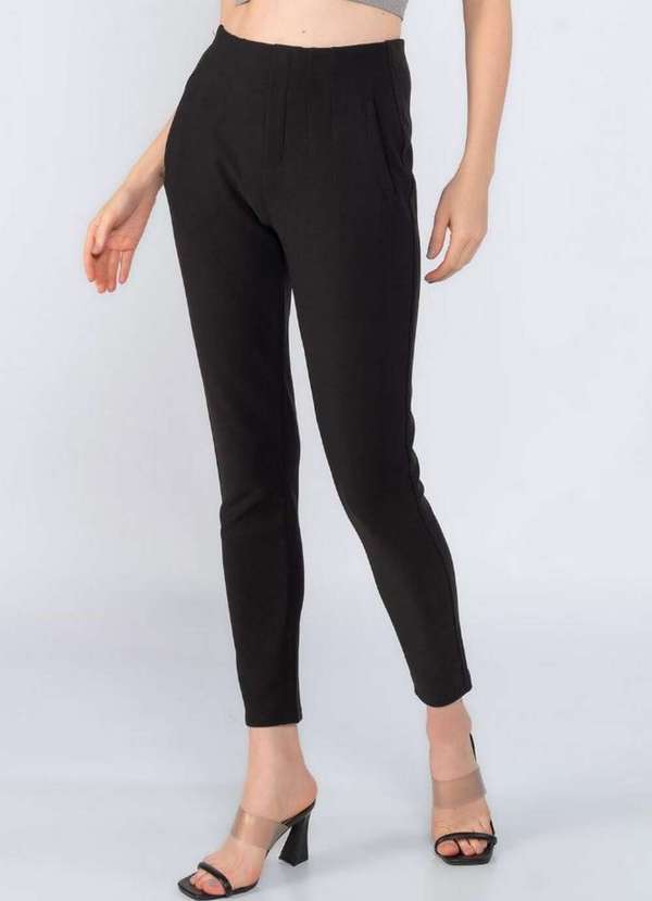 Lamis - Calca Skinny Social Cintura Alta Preto 2