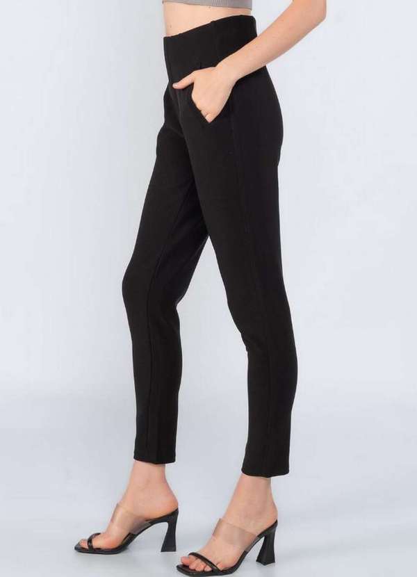 Lamis - Calca Skinny Social Cintura Alta Preto 3