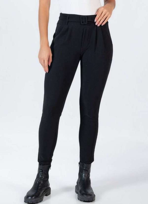 Lamis - Calca Social em Poliester Preto 2