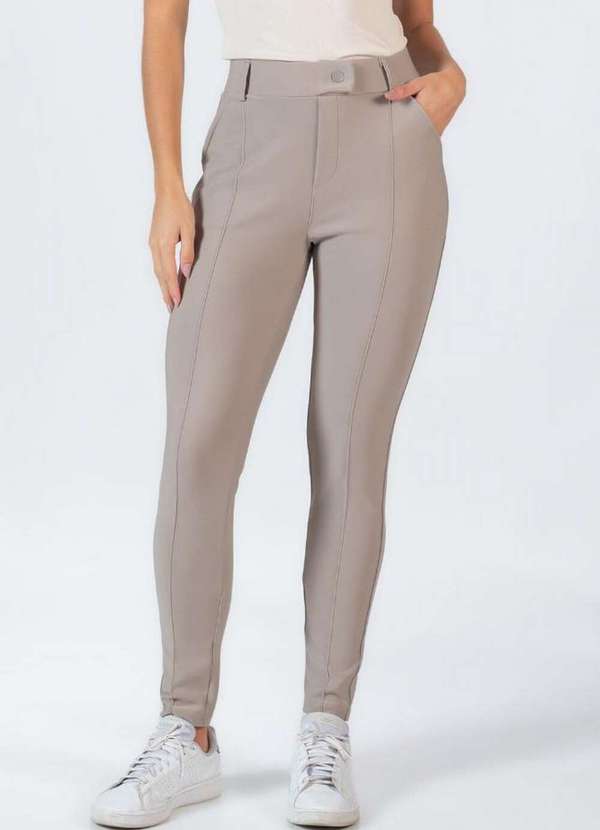 Lamis - Calca Social Reta com Bolso Cinza 2