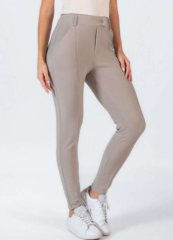 Lamis - Calca Social Reta com Bolso Cinza 3