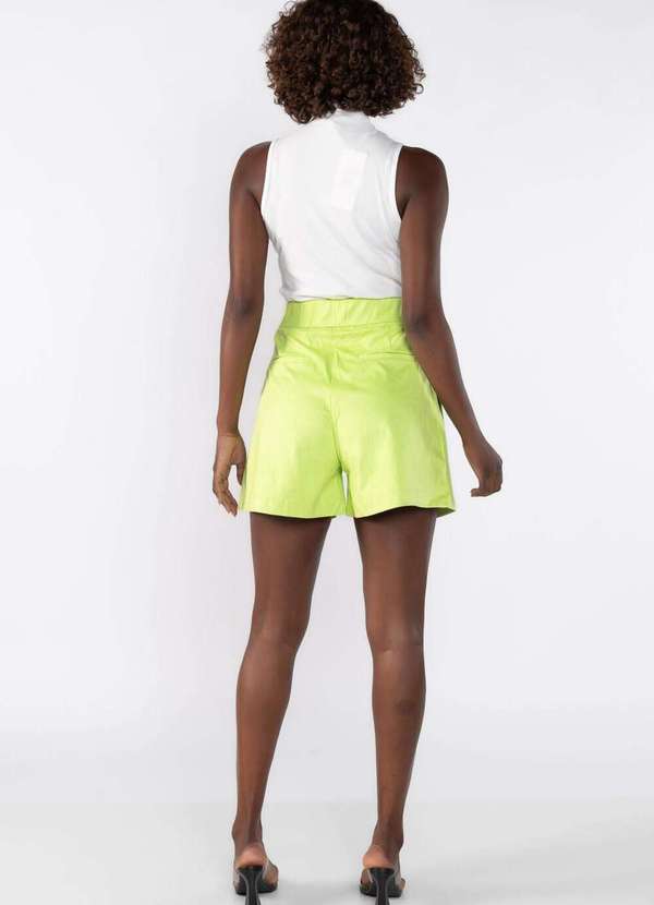Lamis - Short em Suede com Pence Verde 4