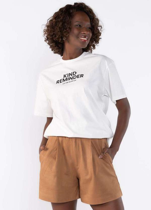 Lamis - Short em Suede com Pence Marrom 2