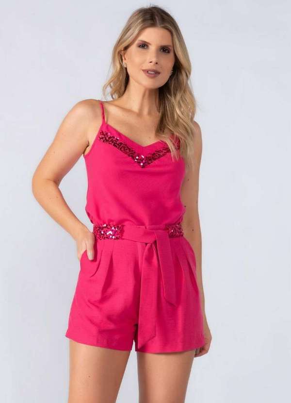 Lamis - Shorts Curto Paete com Bolsos Pink 2