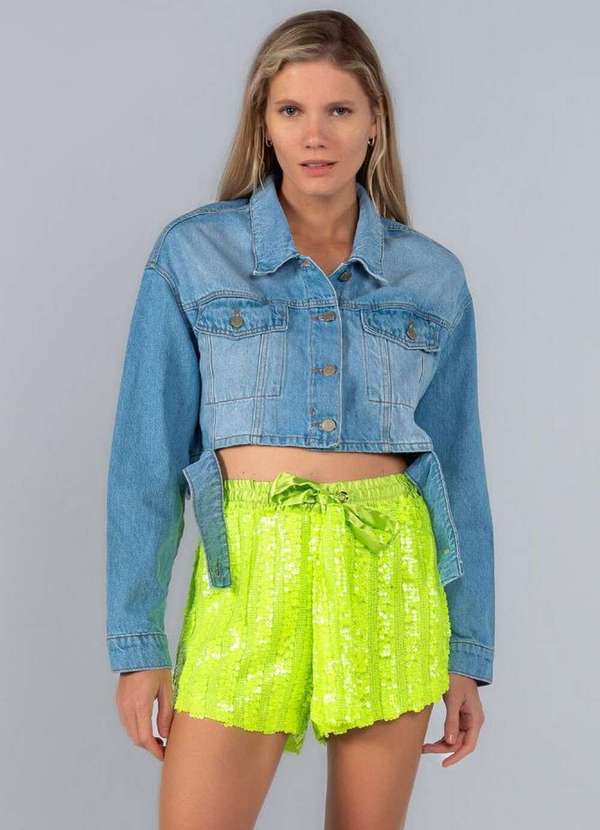 Lamis - Shorts Paete Cos Acetinado Verde 2