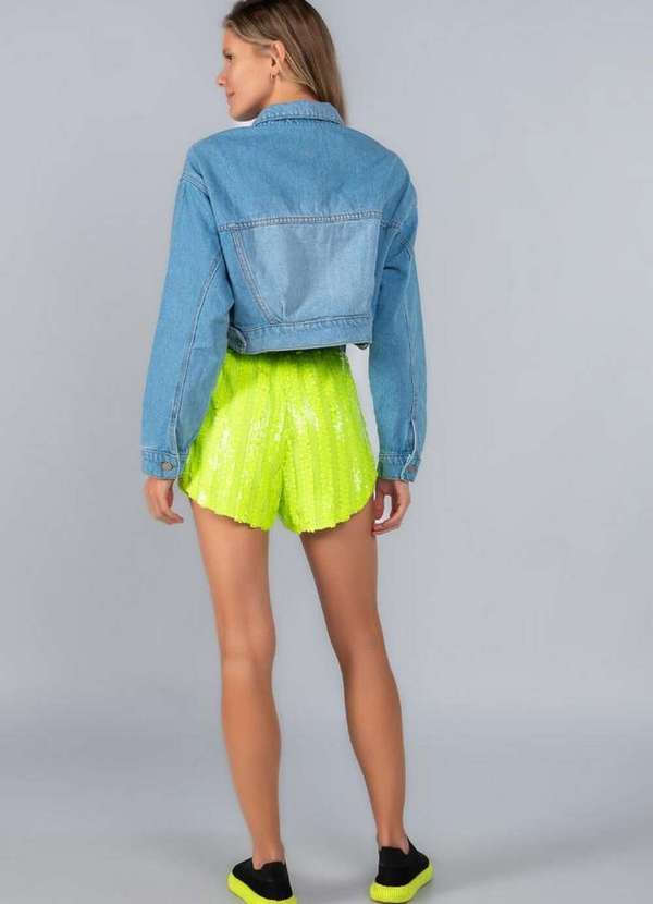 Lamis - Shorts Paete Cos Acetinado Verde 4