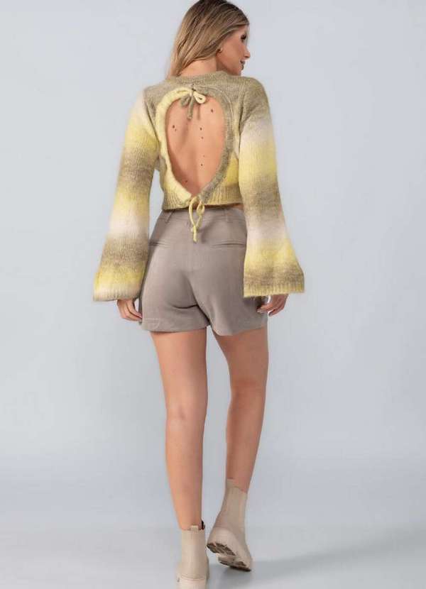 Lamis - Shorts Suede Bolso Frontal Cinza 4