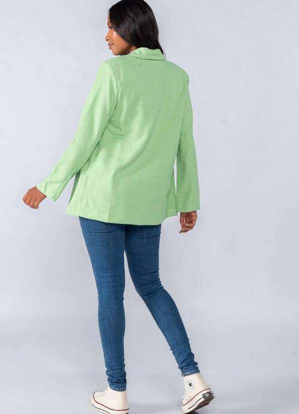 Lamis - Blazer de Tweed Verde 4