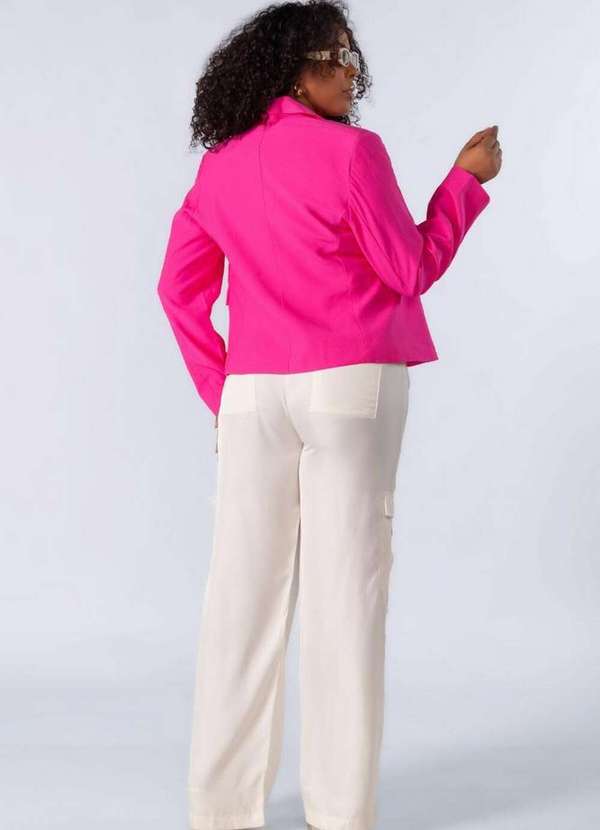 Lamis - Blazer em Viscose com Botoes Pink 4