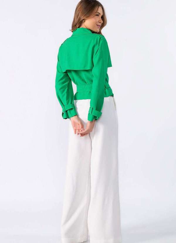 Lamis - Casaco Curto com Botoes Verde 4