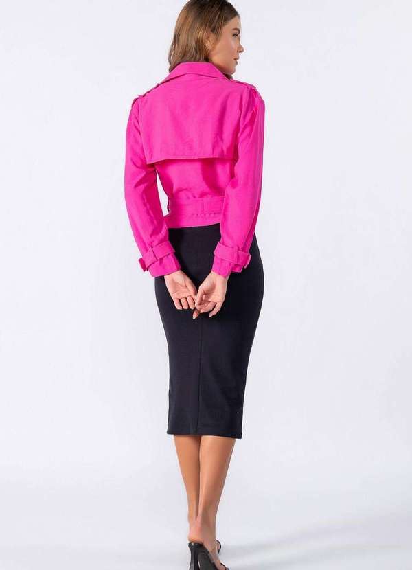 Lamis - Casaco Curto com Botoes Rosa 4