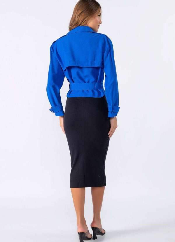 Lamis - Casaco Curto com Botoes Azul 4