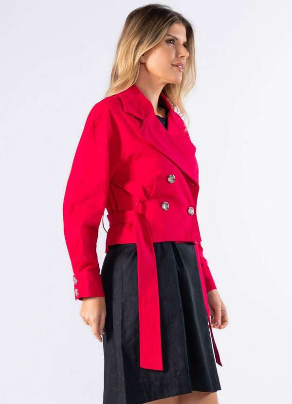 Lamis - Casaco Sarja Curto Pink 3