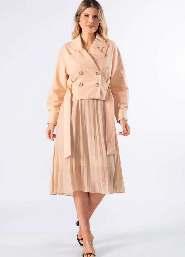 Lamis - Casaco Sarja Curto Rose