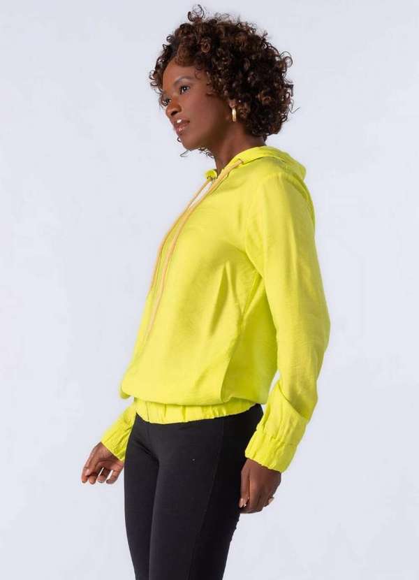 Lamis - Jaqueta com Capuz em Viscose Verde 3