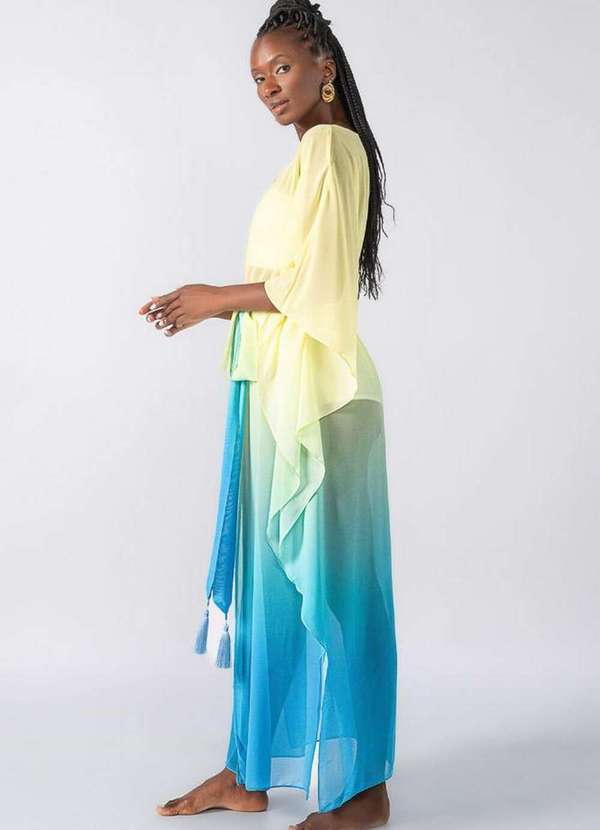 Lamis - Saida de Praia com Manga Morcego Verde