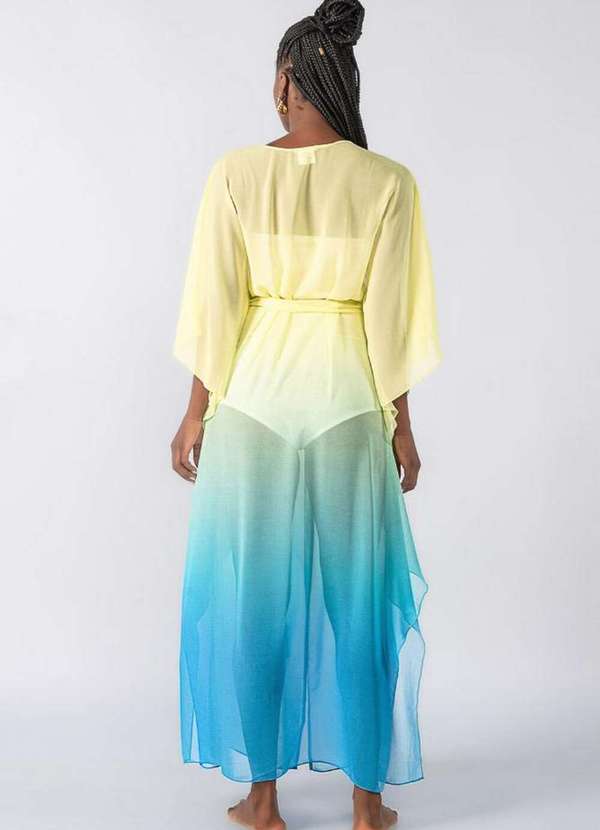 Lamis - Saida de Praia com Manga Morcego Verde 2