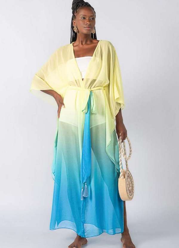 Lamis - Saida de Praia com Manga Morcego Verde 4