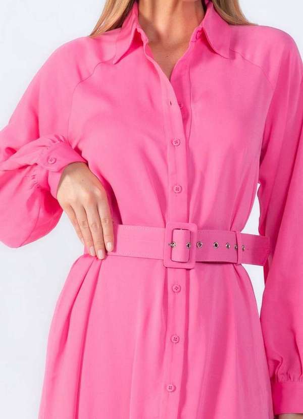 Lamis - Chemise Alfaiataria Amplo Rosa