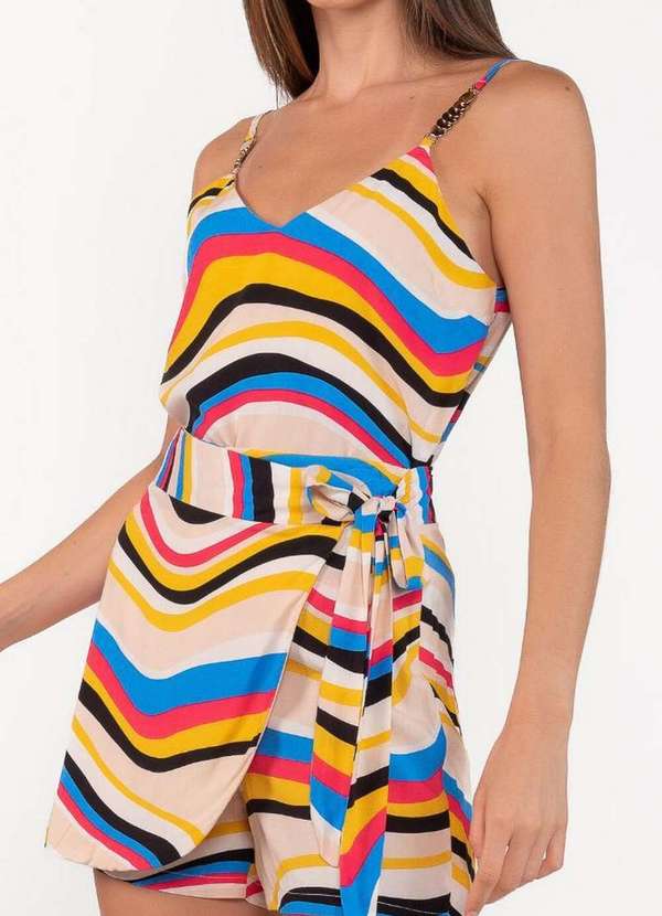 Lamis - Conjunto Estampado em Viscose Azul