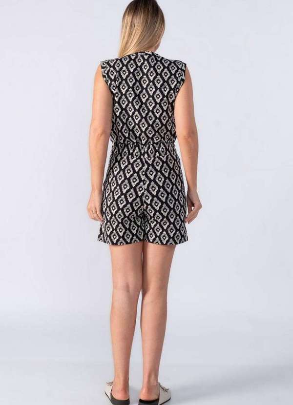 Lamis - Conjunto Regata Shorts Moletinho Preto 4