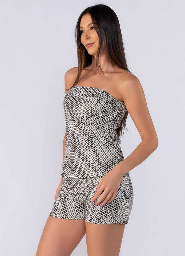 Lamis - Conjunto Short e Tomara que Caia Verde 3