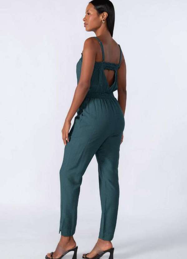 Lamis - Macacao em Viscose Lastex e Alcas Verde 4