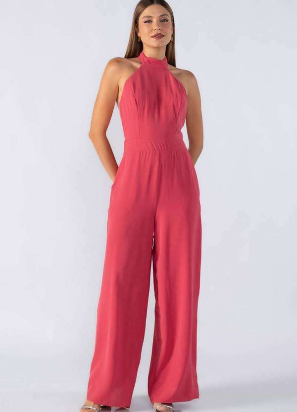 Lamis - Macacao Fluido Frente Unica Rosa