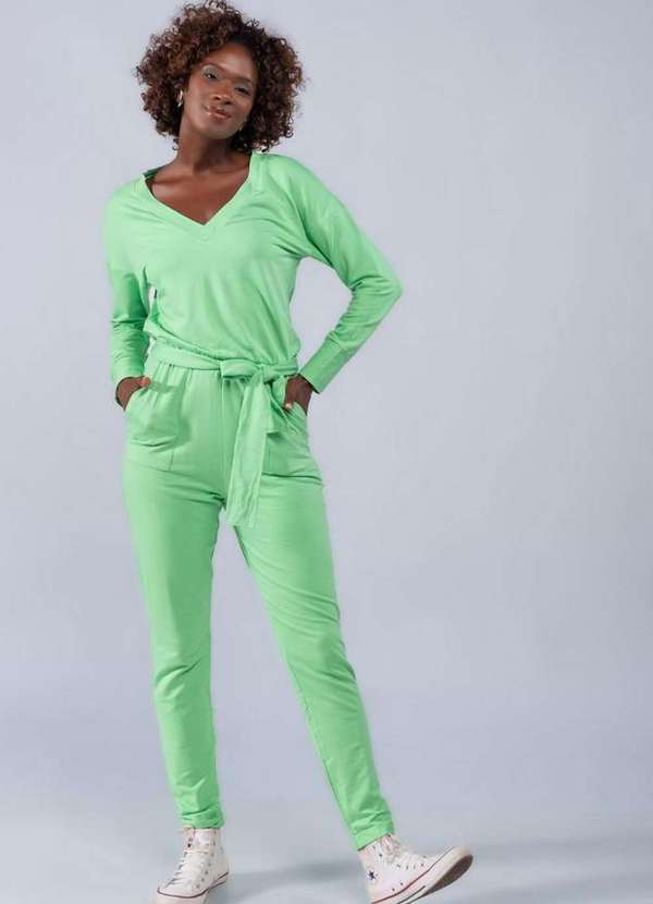 Lamis - Macacao Malha Moletinho Verde