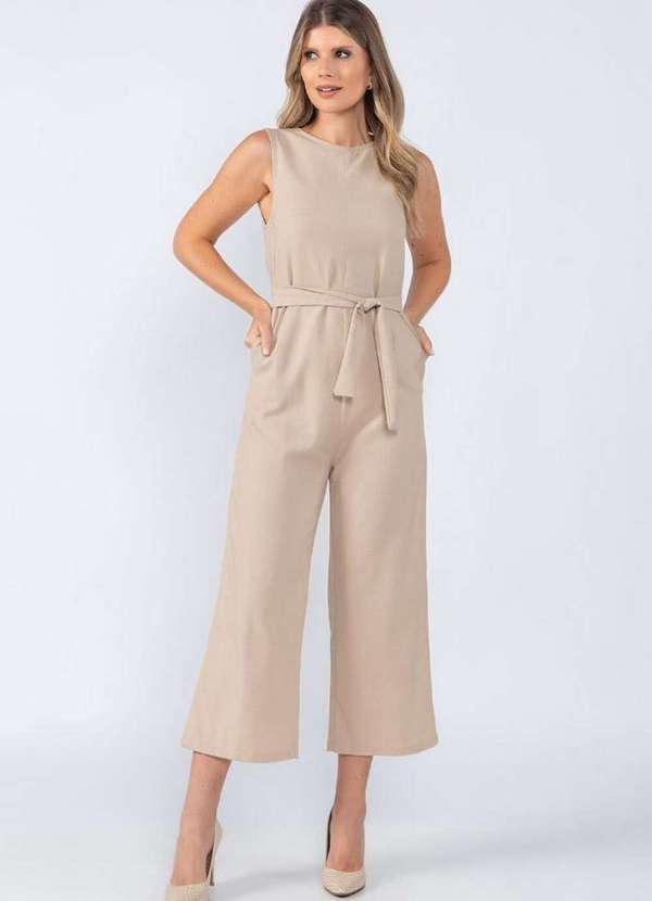 Macacão Pantacourt MacacÃ£o Feminino Posthaus Moda Pop Macacão