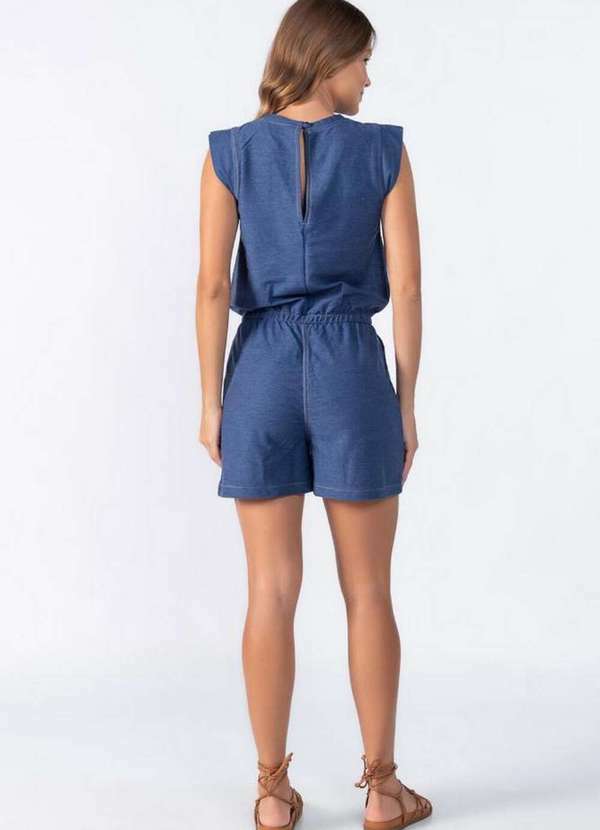 Lamis - Macaquinho Elastico na Cintura Azul 4