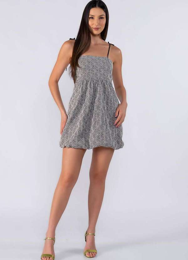 Lamis - Vestido Curto Balone Preto 2