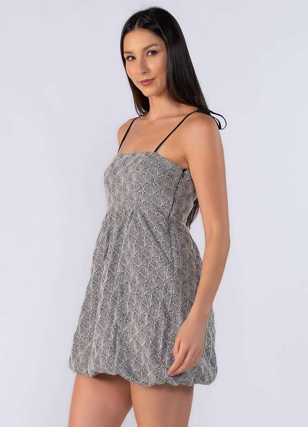 Lamis - Vestido Curto Balone Preto 3