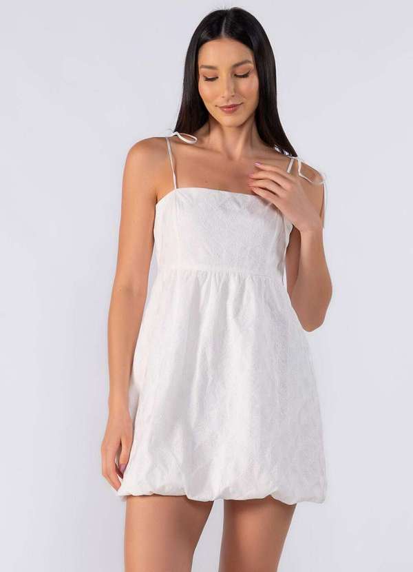 Lamis - Vestido Curto Balone Off White 3
