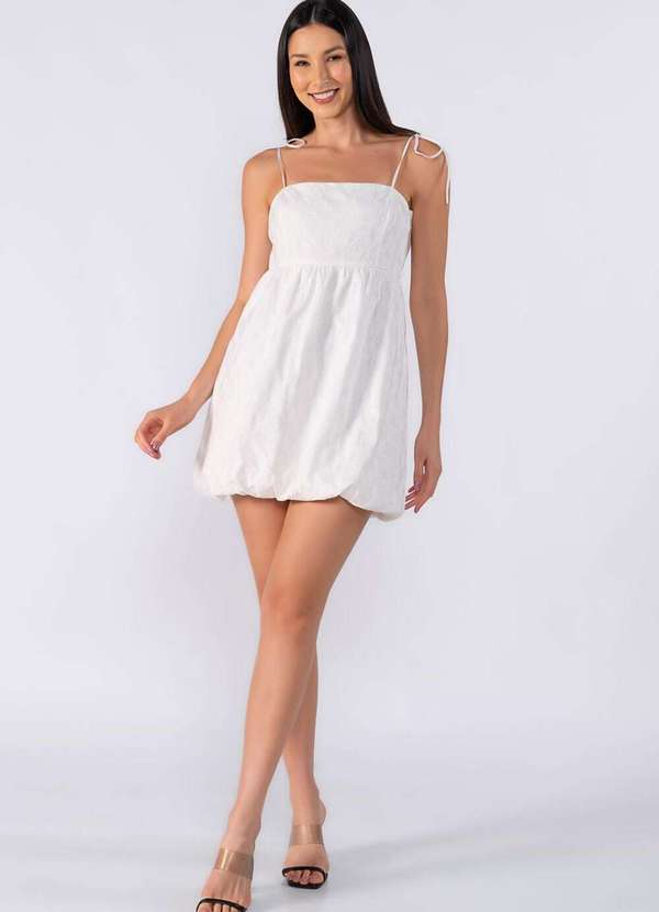Lamis - Vestido Curto Balone Off White 4