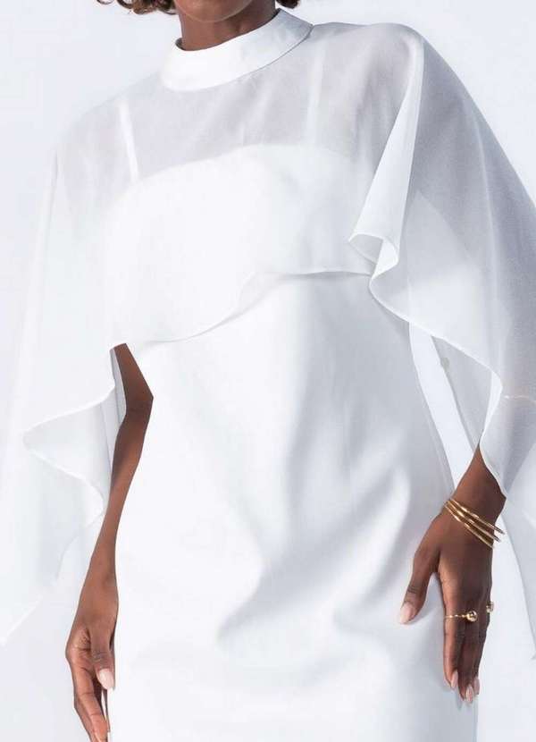 Lamis - Vestido Curto Dois em um Off White