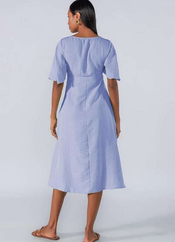 Lamis - Vestido Detalhe Recorte no Busto Lilas