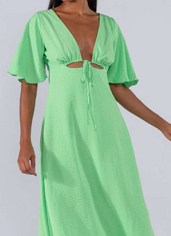 Lamis - Vestido Detalhe Recorte no Busto Verde 2