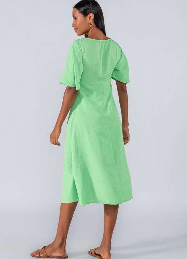 Lamis - Vestido Detalhe Recorte no Busto Verde 4