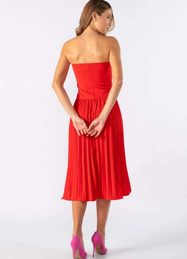 Lamis - Vestido Midi Toma que Caia Vermelho 4