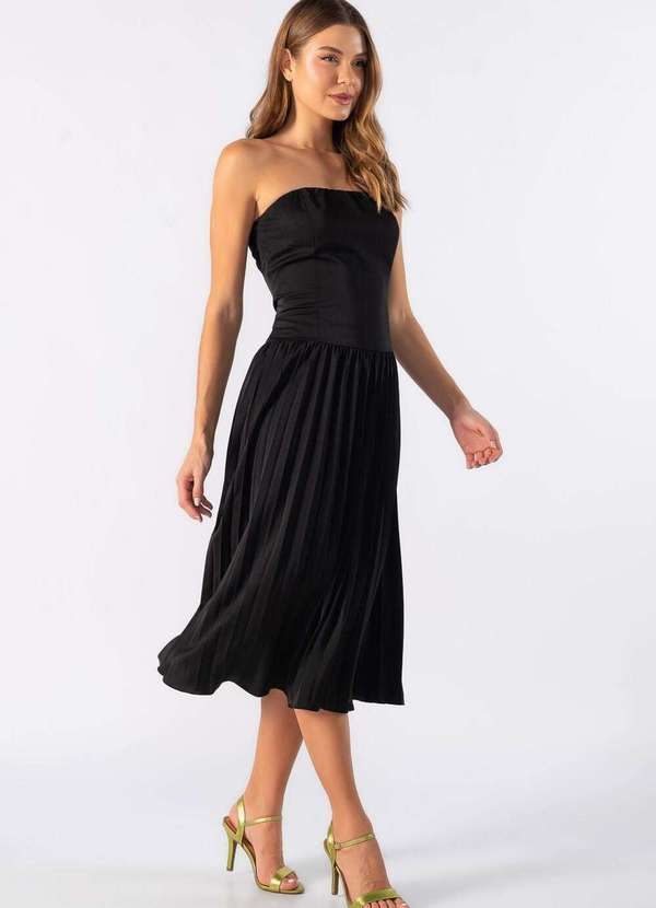 Lamis - Vestido Midi Toma que Caia Preto 3