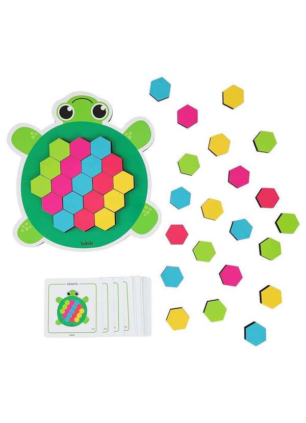 Jogo Didático Mosaicos Coloridos Brinquedos Educativos Infantil