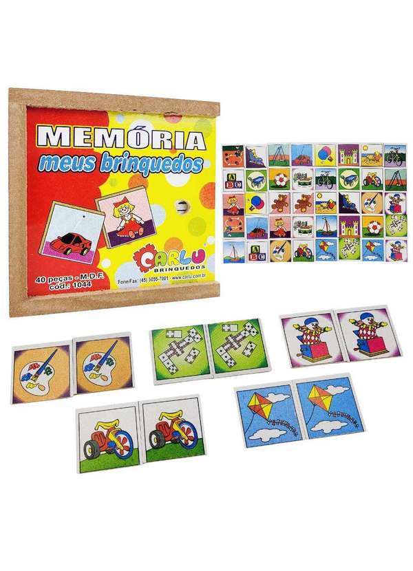 Jogo Da Memoria Educativo Personagens Divertidos 40 Peças - Pais e Filhos -  Jogos de Memória e Conhecimento - Magazine Luiza