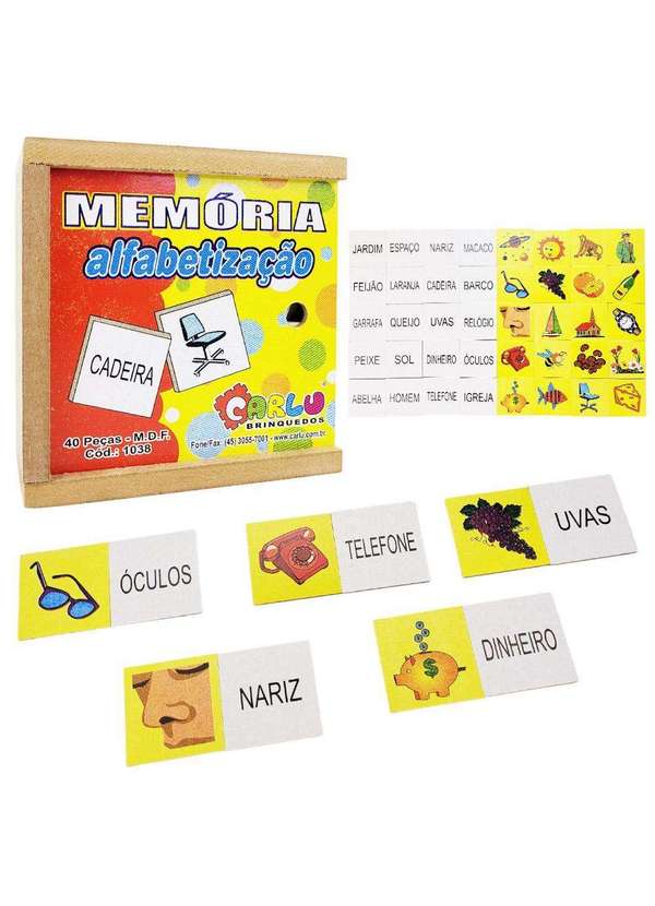Jogos Da Memória Kit 4 Jogos Para Alfabetização Educativos - Futura  Brinquedos Educativos