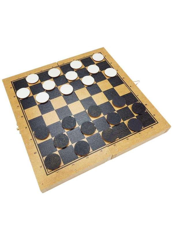 Jogo de xadrez e dama portátil