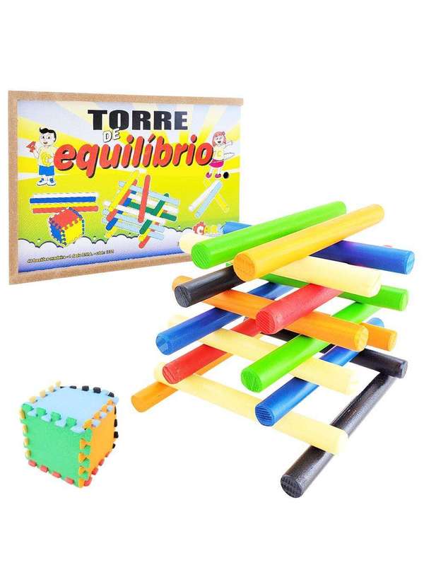 Brinquedo Educativo de Montar Madeira Infantil Torrebamba - Bambinno  Brinquedos