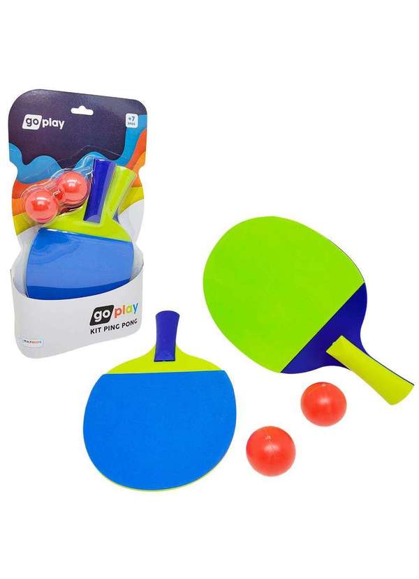 Brinquedo Par De Raquetes De Tênis Com Bolinha Em Plástico Jogo Infantil