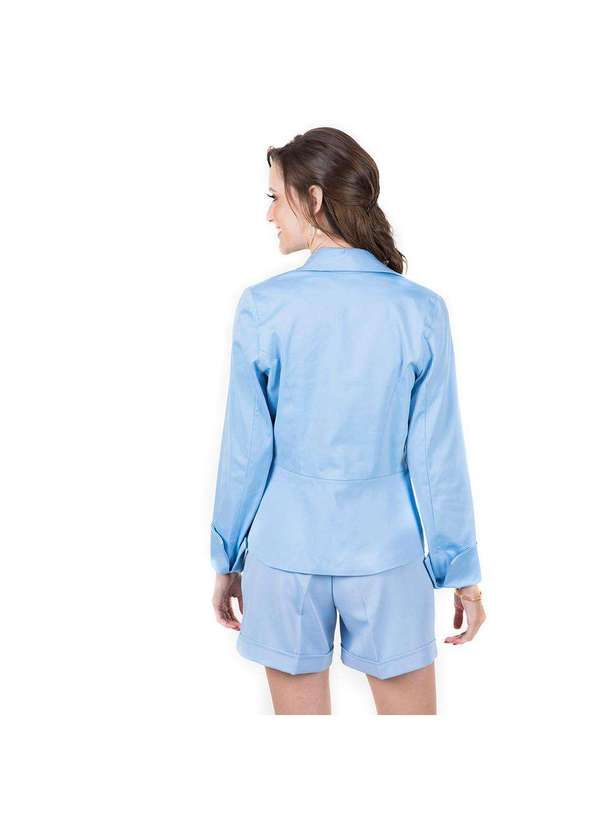 Sunny Days - Blazer Alfaiataria Acinturado Azul - Azul - Gg Azul 2